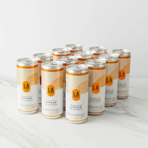 Case of 12 sparkling ginger cans