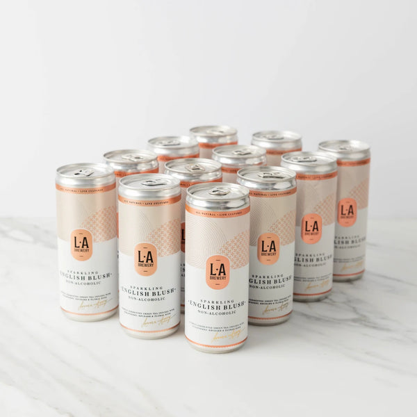 Case of sparkling non-alcoholic blush cans
