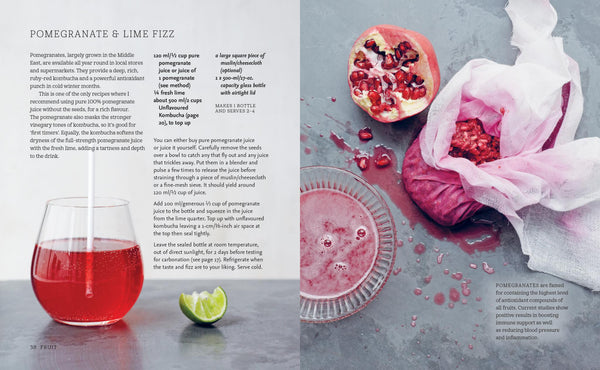 How to make pomegranate & lime fizz