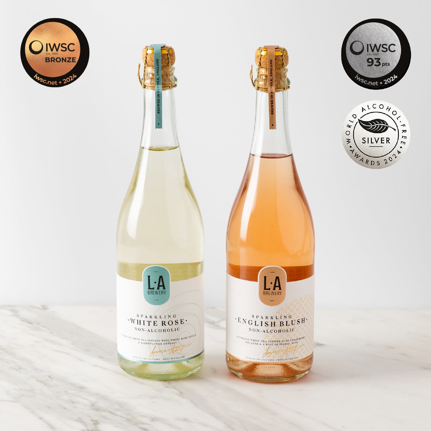 Twin Pack | Sparkling English Blush & Sparkling White Rose 750ml